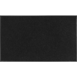 TrafficMaster Black 48 in. x 72 in. Recycled Rubber Commercial