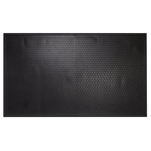 Rubber-Cal Corrugated Ramp Cleat 3 ft. x 8 ft. Black Rubber Flooring (24  sq. ft.) 03_167_W_RC_08 - The Home Depot