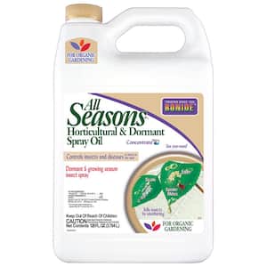 All Seasons Horticultural and Dormant Spray Oil, 128 oz Concentrate, Disease Prevention and Insect Killer