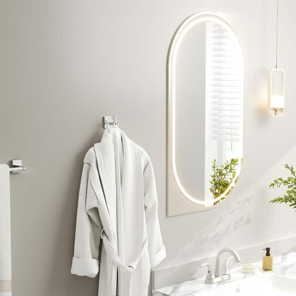 Wall Mounted Single J-Hook Robe/Towel Hook in Chrome