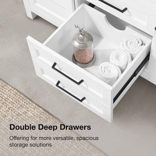 Home Decorators Collection Hanna 48 in. Single Sink White Bath