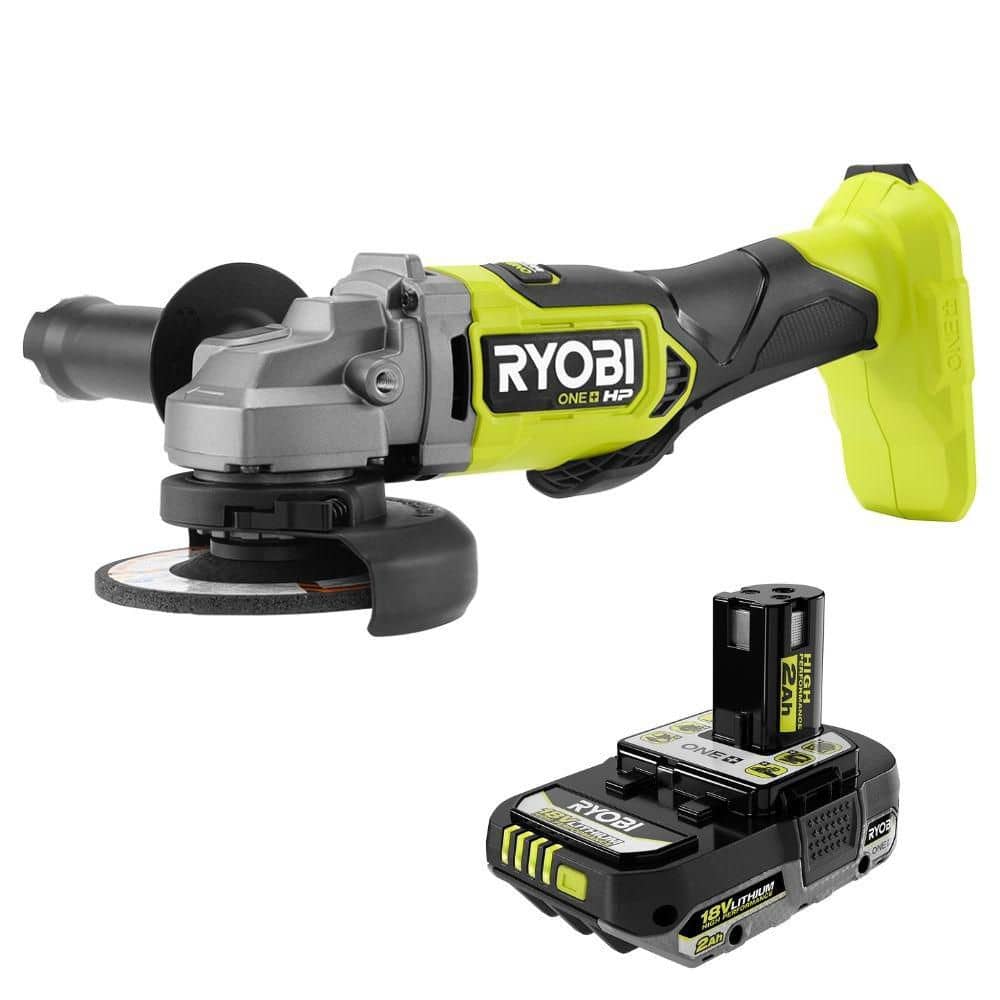 ONE+ HP 18V Brushless Cordless 4-1/2 in. Angle Grinder with 2.0 Ah Battery price history on PriceWatchPro