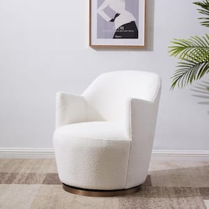 Christian Boucle Ivory Accent Chair