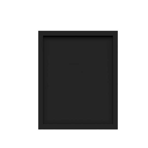 Slim Shaker 12 in. W x 15 in. H x 0.75 in. D Decor Door in Black