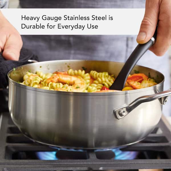KitchenAid Casserole with Lid, 4-Quart, Brushed Stainless Steel