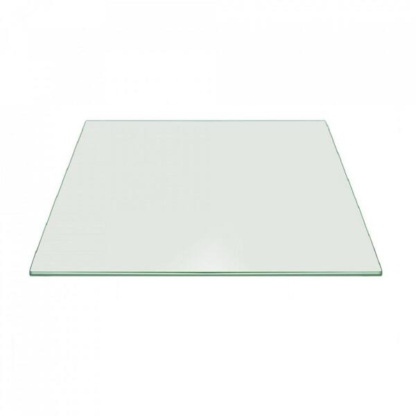 Clear Square Glass Table Top, How Thick Should Glass Be For A Table Top
