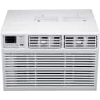 Energy Star 15,000 BTU 115V Window AC w/ Remote Control for Rooms up to 700 Sq. Ft. LCD Display Auto-Restart Timer White