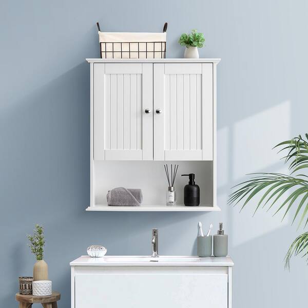SJ STAR&JANE Noah 26 in. W x 8 in. D x 30 in. H Bathroom Storage Wall