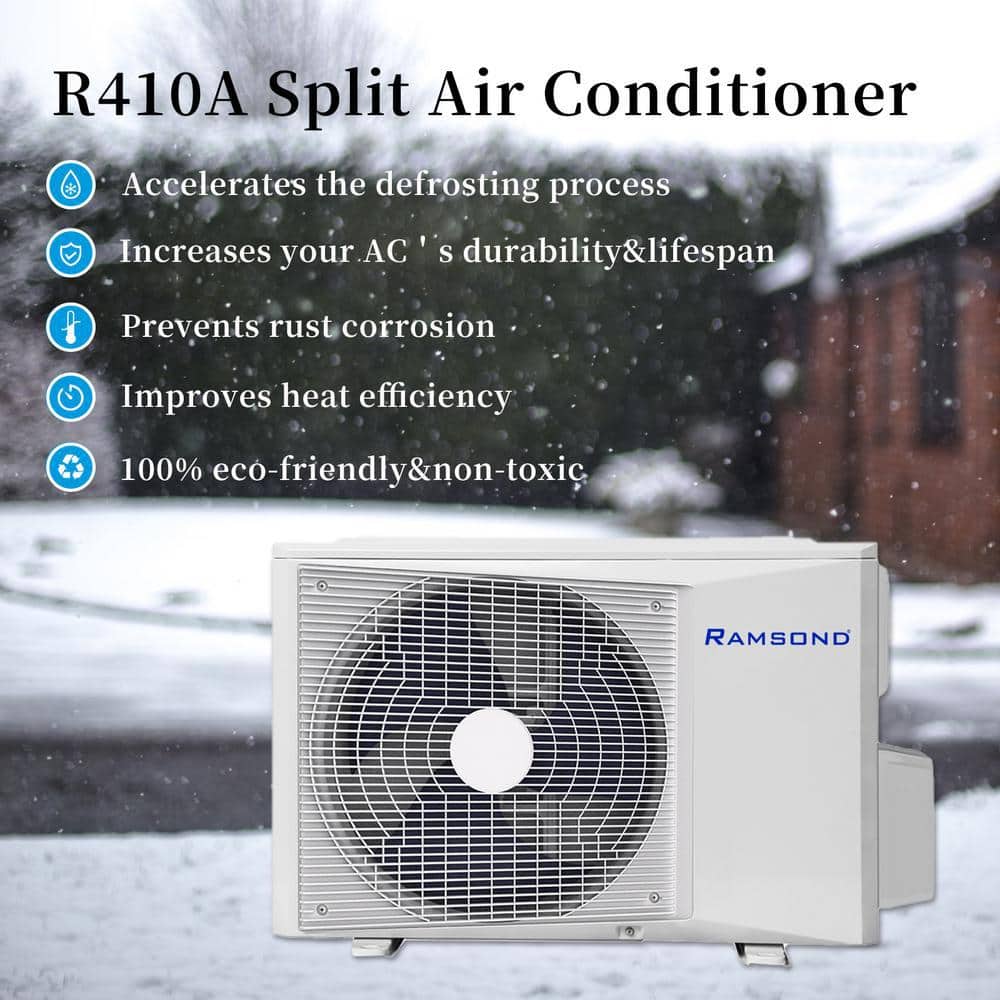 White 24000 BTU Wi-Fi Ductless Mini Split Air Conditioner with Heater and Remote