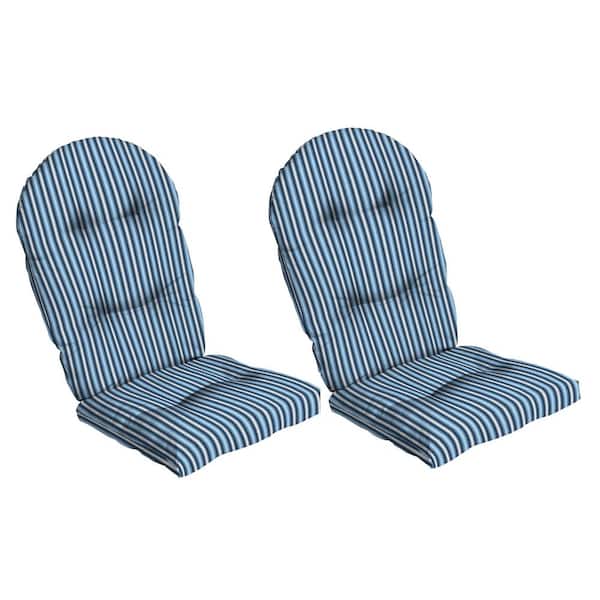 ARDEN Plush Modern Tufted Polyfill Adirondack Cushion 2-Pack 20 x 18 Arden x Alexandra Kay Collection, Striped for the Heart