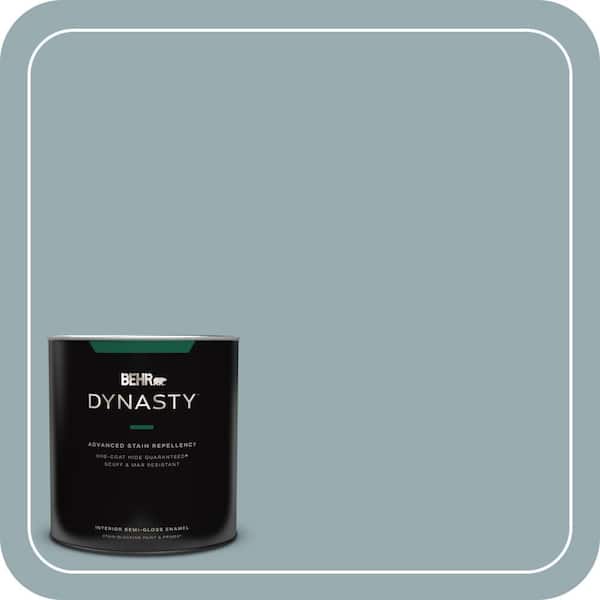 BEHR DYNASTY 1 qt. #BXC-28 Bucolic Blue Semi-Gloss Enamel Interior Stain-Blocking Paint and Primer