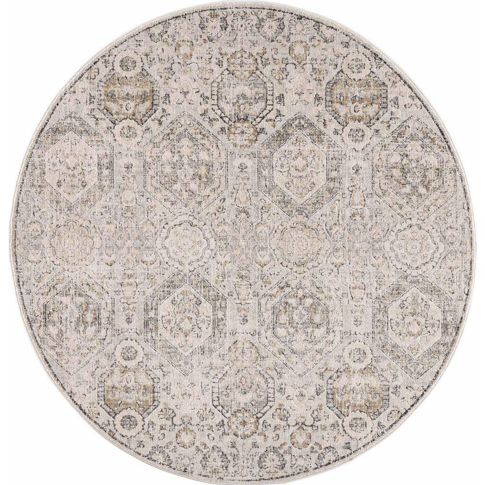 Parkerfield Stain-Resistant Black Synthetic 2' x 2'11" Area Rug