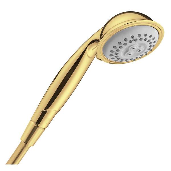 Hansgrohe Croma C 75 2-Spray Hand Shower in Polished Brass