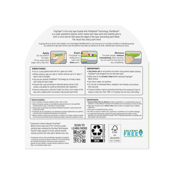 Multi-Surface 1.41 in. x 60 yds. Painter's Tape with PaintBlock
