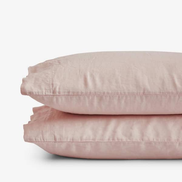 Legends Hotel Rose Washed Linen Standard Pillowcases (Set of 2)