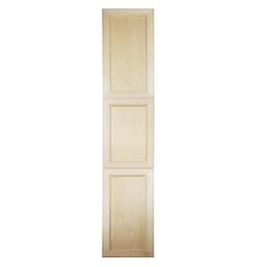 15.5 in. W x 81 in. H x 3.5 in. D Linwood Bead Panel Clear Unfinished Recessed Wood Medicine Cabinet without Mirror