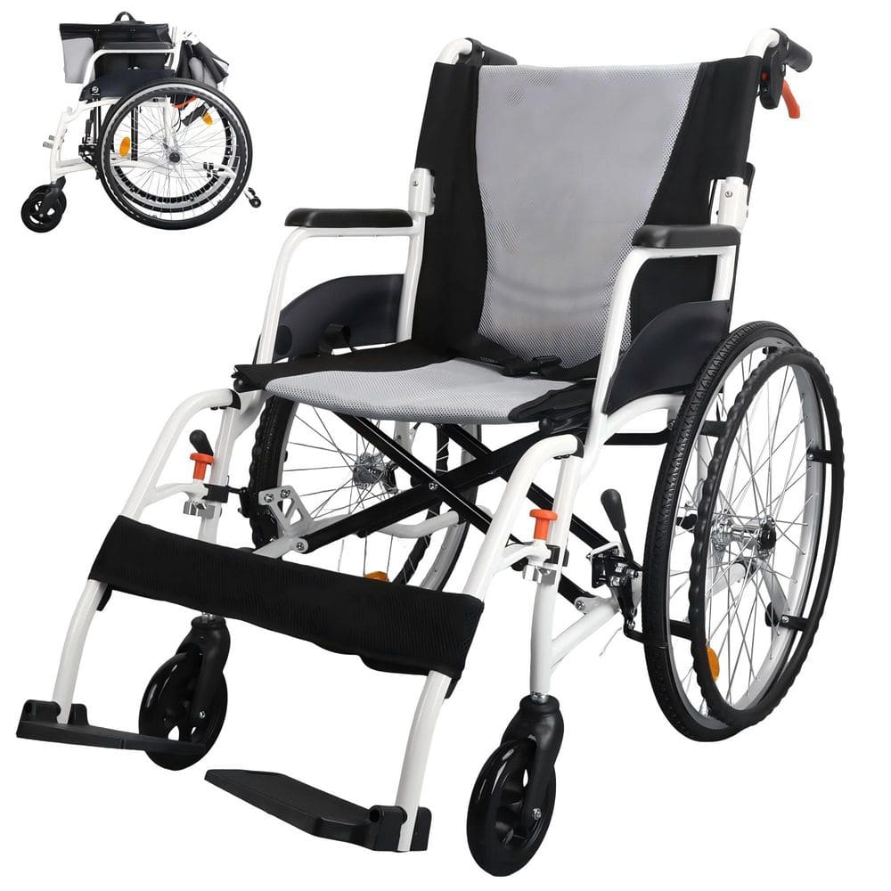 Self-Propelled Wheelchair for Adults, Lightweight Folding Wheelchair with 22 in. Rear Wheels price history on PriceWatchPro
