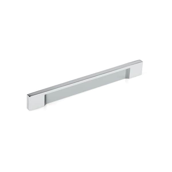 Richelieu Hardware Viareggio Collection 6 5/16 in. (160 mm) Chrome Modern Cabinet Finger Pull