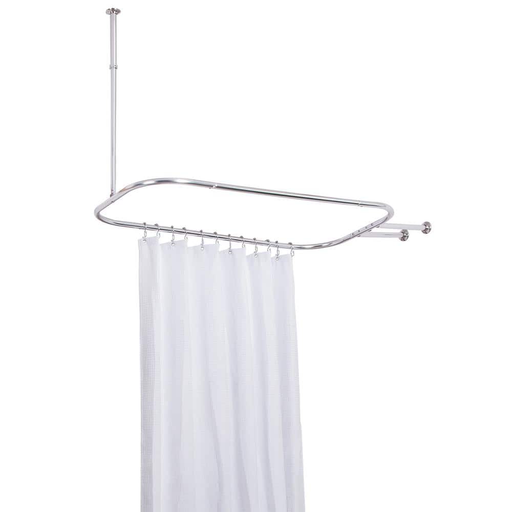 Hoop Shower Rod for Clawfoot Tub, Chrome Best Deals and Price History