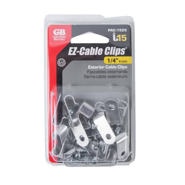 Gardner Bender 1/4-in Metal Cable Clips Cable Staple (15-Pack) in