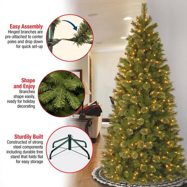 National Tree Company Pre Lit 500 Clear Lights Mixed Pine Christmas Tree 7 FT for sale online 