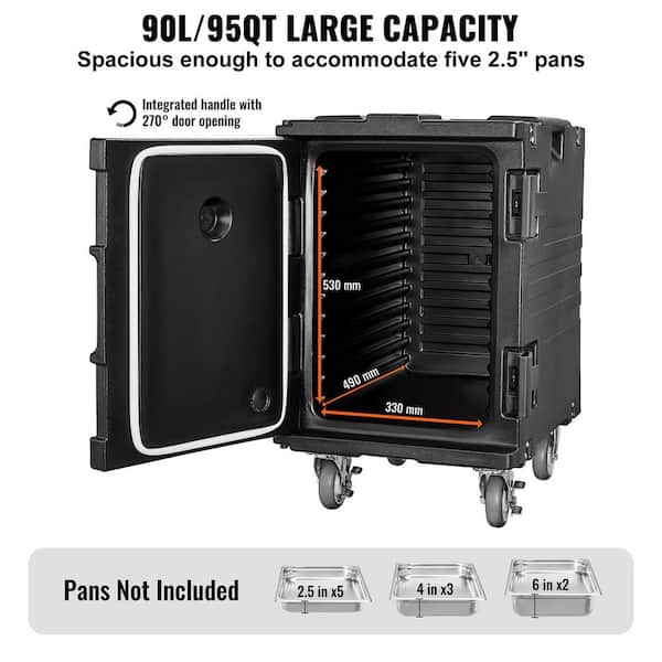 SVOPES 95 Qt. Insulated Food Pan Carrier, Hot Box for Catering