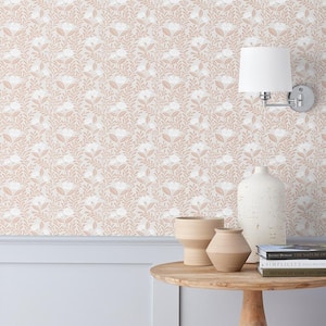 Ava Vine Clay Non-Pasted Wallpaper Roll (Covers 52 sq ft)