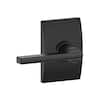 Schlage F10 BRW 622 GRW Matte Black Passage Lever Lockset Broadway for