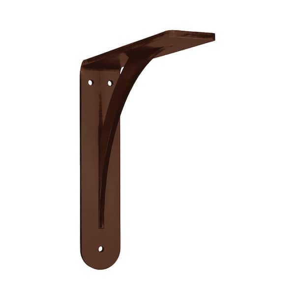 Federal Brace Brunswick 10 in. x 2 in. x 10 in. Bronze Low Profile Countertop Bracket