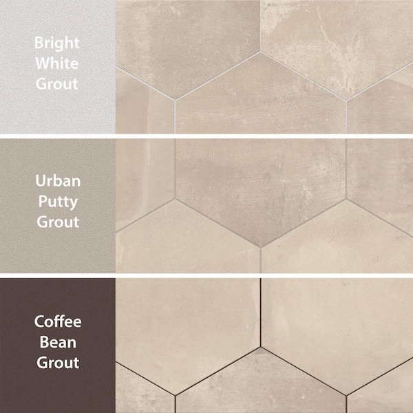 Merola Tile Argillos Hex Arena 21 in. x 24 in. Porcelain Floor and