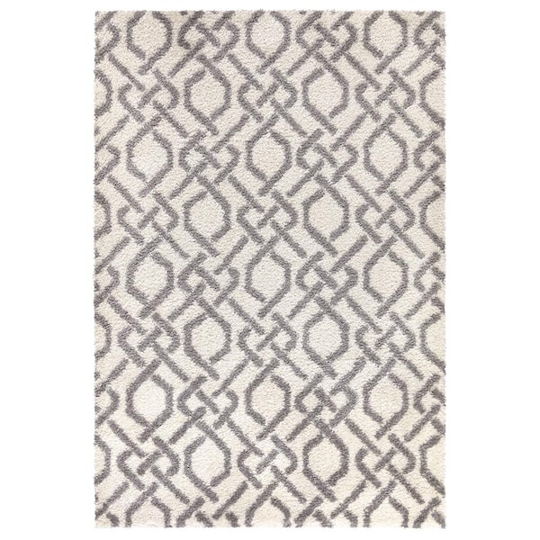 Unbranded Pelush Shag Gray 7 ft. x 9 ft. Area Rug