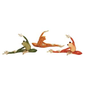 Bathroom Decor Resin Leggy Frog Figurine Frog On The Toilet