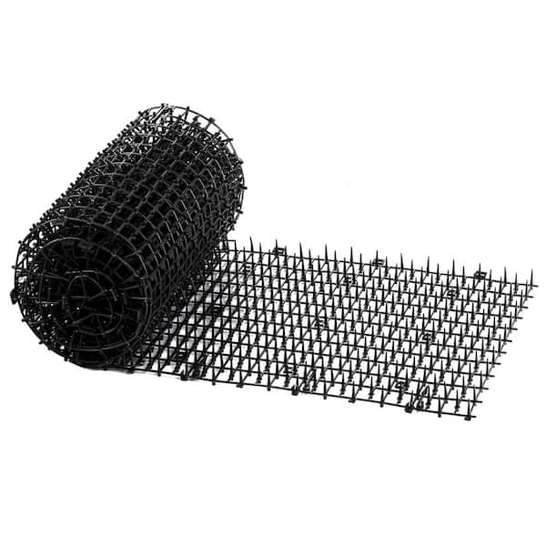12.8 in. ft. 5.16 in. Cat Repellent Bird Spike Mat Deterrent Strip Outdoor PP Plastic Humane Digging Stopper