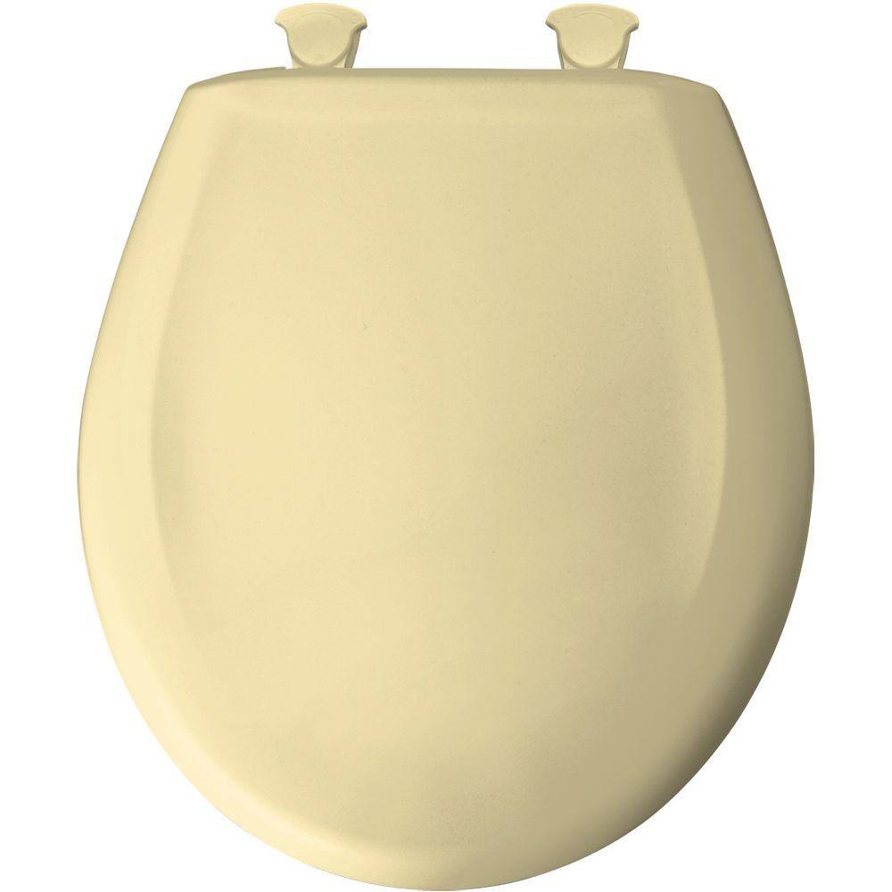 BEMIS Round Closed Front Toilet Seat in Sunlight 200SLOWT 541 The Home Depot