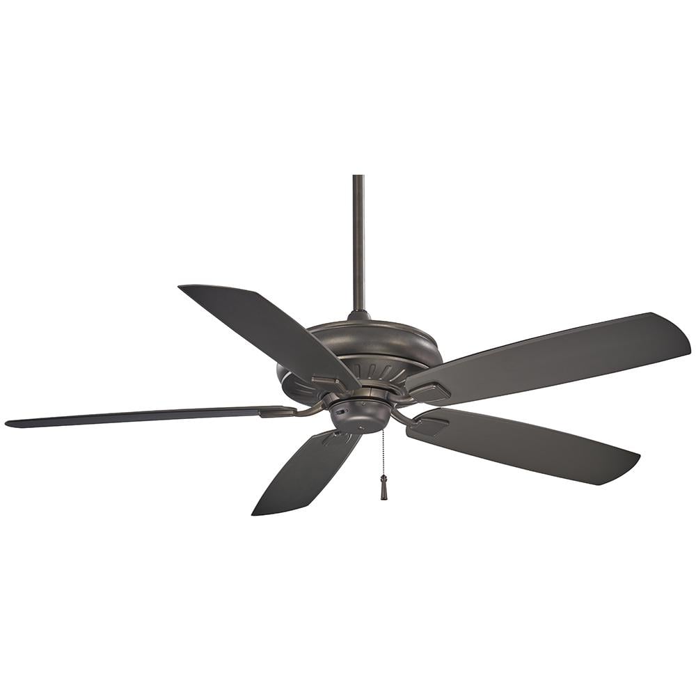 MINKA-AIRE Sunseeker 60 in. Indoor/Outdoor Smoked Iron Ceiling Fan F532 ...