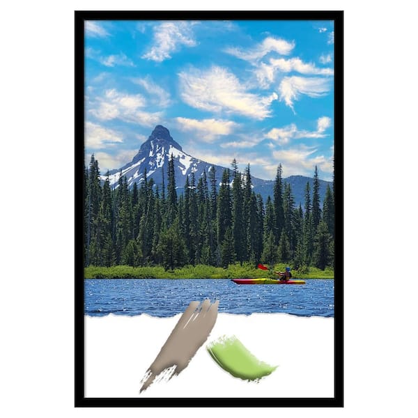 Jet Black Picture Frame Opening Size 24 in. x 36 in.