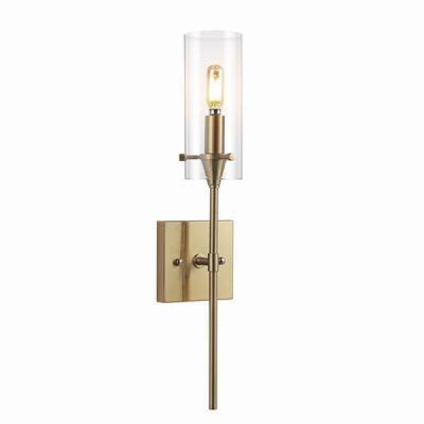 Cato Brass Gold 4.5" Modern Minimalist Vanity Light