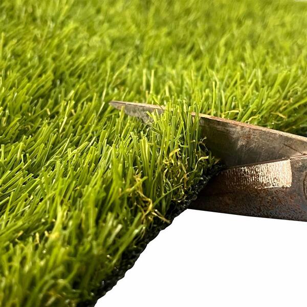 Agfabric 7 ft. x 13 ft. Green Artificial Grass Carpet 1.37 in. Mat for Outdoor Garden Landscape Balcony Dog Grass Rug