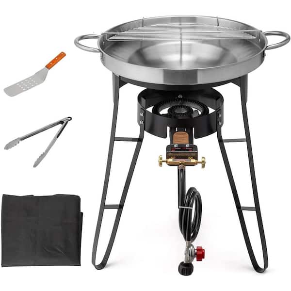 Karl home 22.8 in. Concave Comal Set with 80,000 BTU Propane Stove
