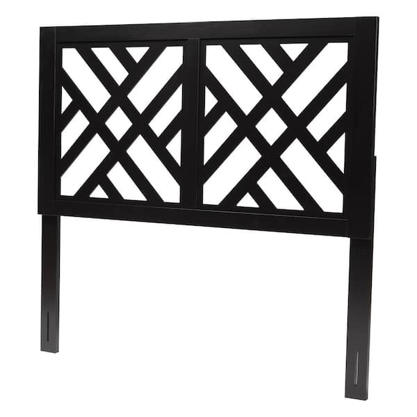 Baxton Studio Aliya Espresso Brown Queen Panel Headboard