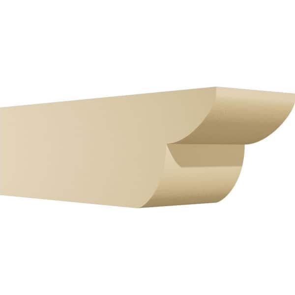 Ekena Millwork Standard Crestline 6 in. W x 6 in. H x 20 in. D Signature Urethane Rafter Tail Outlooker