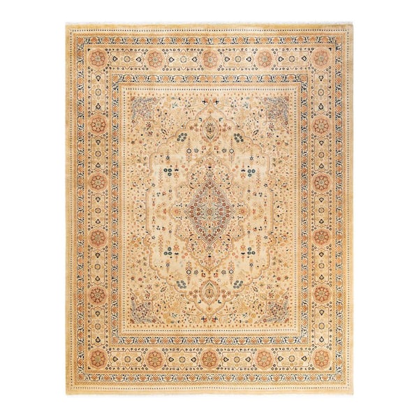 Solo Rugs Mogul One-of-a-Kind Traditional Ivory 7 ft. 10 in. x 10 ft. 2 in. Oriental Area Rug