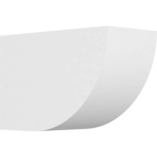 Ekena Millwork 6 in. x 8 in. x 12 in. Standard Durham Architectural Grade PVC Rafter Tail Brace