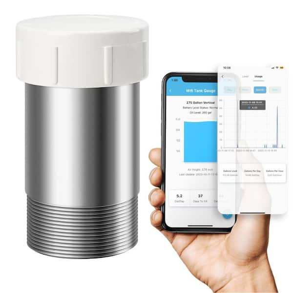 Lukyamzn Smart Oil Gauge Fi Heating Oil Tank Gauge with Exclusive Detection Technology Effortless Wireless Remote Monitoring