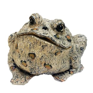 10.5 in. H Toad Hollow Extra-Large Classic Toad Whimsical Home and Garden Statue