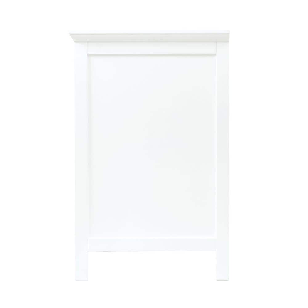 Brantley 24 Inch White Painted Bathroom Vanity with Chrome Hardware