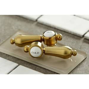 Heirloom 8 in. Widespread 2-Handle Bathroom Faucet in Brushed Brass