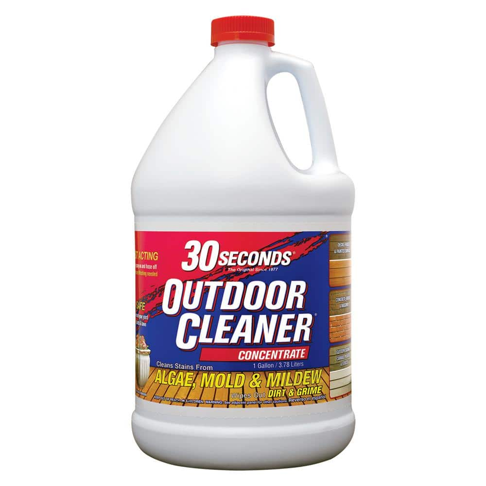 30 SECONDS Outdoor Cleaner for Stains from Algae  Mold and Mildew 1 Gallon