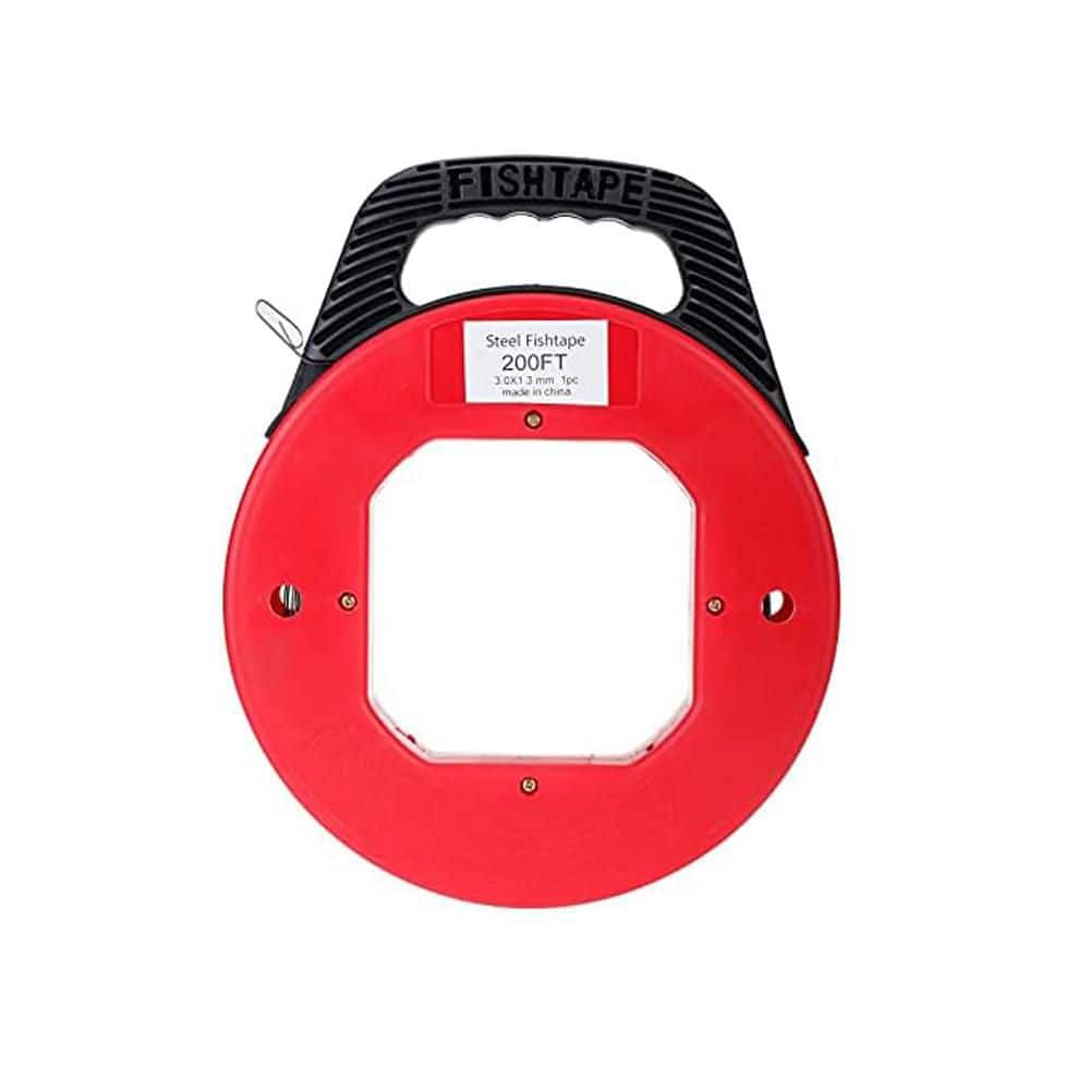 200 ft. Spring-Steel Fish Tape Hand Wire Puller with Durable Red Plastic Case and Slip-Resistant Design price history on PriceWatchPro