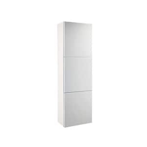 17-3/4 in. W x 59 in. H x 12 in. D 3-Door Bathroom Linen Storage Cabinet in White